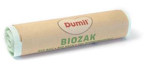 Dumil bio vuilniszak voor GFT, 16 micron, 20 l, rol van 8 stuks, groen