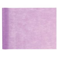 Tafelloper op rol - lila paars - 30 cm x 10 m - non woven polyester