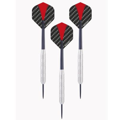 4x Set van 3 dartpijlen Longfield darts nickel silver 21 grams