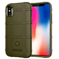 Volledige dekking schokbestendig TPU Case voor iPhone X (groen)