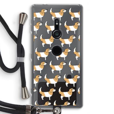 Doggy: Sony Xperia XZ2 Transparant Hoesje met koord