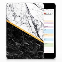 Apple iPad Mini 4 | Mini 5 (2019) Tablet Back Cover Marmer Wit Zwart - Origineel Cadeau Man