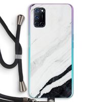 Elegante marmer: Oppo A92 Transparant Hoesje met koord