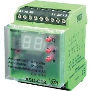 ASD-C18 230VAC2We9,9  - Phase monitoring relay 80...400V ASD-C18 230VAC2We9,9