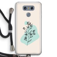 Violets are blue: LG G6 Transparant Hoesje met koord