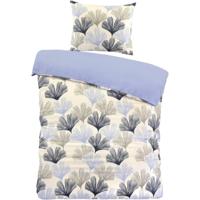 2e Halve Prijs Leen Bakker - Dekbedovertrek Boaz - Wit/blauw - 140x220 Cm - Polyester - Blauw#Wit