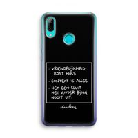Mijn Motto's: Huawei P Smart (2019) Transparant Hoesje