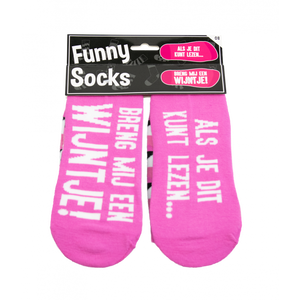 Funny Sokken - Breng mij een wijntje