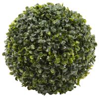 Buxus bol kunstplant - D26 cm - groen - kunststof - thumbnail