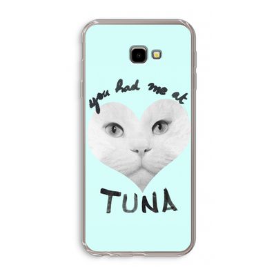 You had me at tuna: Samsung Galaxy J4 Plus Transparant Hoesje