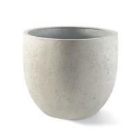Grigio New Egg Pot White-Concrete M 45x38
