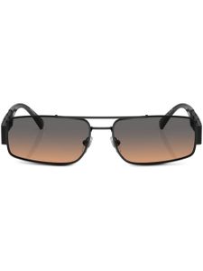 Versace Eyewear lunettes de soleil à monture rectangulaire - Noir