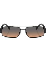 Versace Eyewear lunettes de soleil à monture rectangulaire - Noir