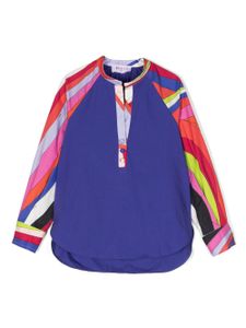 PUCCI Junior blouse imprimée à manches longues - Violet