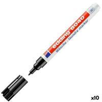 Permanente markeerstift Edding Zwart (10 Stuks) Permanente markeerstift Edding Zwart (10 Stuks)