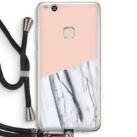 A touch of peach: Huawei Ascend P10 Lite Transparant Hoesje met koord