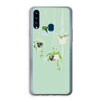 Hang In There: Samsung Galaxy A20s Transparant Hoesje
