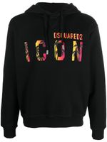 DSQUARED2 hoodie à imprimé Icon - Noir - thumbnail