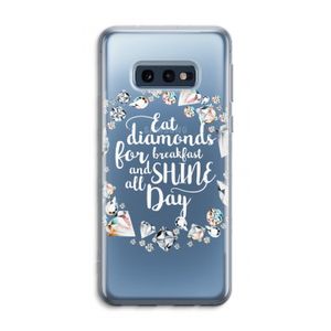 Diamonds: Samsung Galaxy S10e Transparant Hoesje