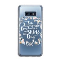 Diamonds: Samsung Galaxy S10e Transparant Hoesje