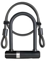 Beugelslot Axa Newton Mini + kabel 100/8 - zwart