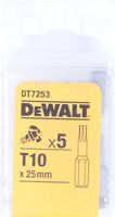 DeWalt Accessoires 25mm schroefbit voor Torx schroeven T10 - DT7253-QZ