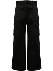 sacai pantalon cargo à design matelassé - Noir