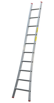 Little jumbo Enkele ladder SuperPRO met uitgebogen bomen - 16 sporten - 1250200116