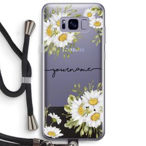 Daisies: Samsung Galaxy S8 Plus Transparant Hoesje met koord