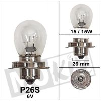 Lamp 6V P26S 15W (1) - thumbnail