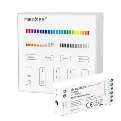 Touch panel wandbediening inclusief controller draadloos op batterij
