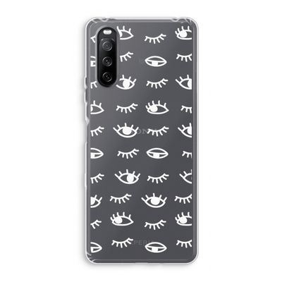 Eye pattern #3: Sony Xperia 10 III Transparant Hoesje