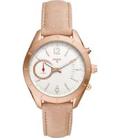 Horlogeband Fossil FTW1170 Leder Beige 18mm