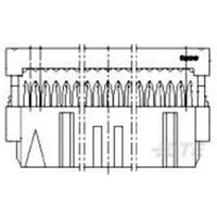 TE Connectivity 2-215915-0 Female header, inbouw (standaard) Inhoud: 1 stuk(s) Box
