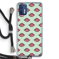 Lipjes: Motorola Moto G9 Plus Transparant Hoesje met koord