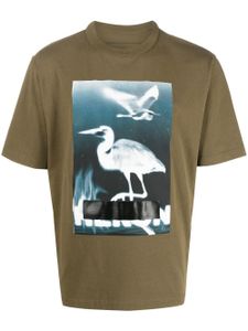 Heron Preston t-shirt en coton à imprimé graphique - Vert