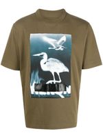 Heron Preston t-shirt en coton à imprimé graphique - Vert