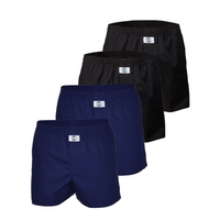 Deal 4-pack boxershorts - donkerblauw/zwart - thumbnail