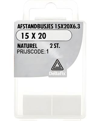 Afst.bus 15x20x6.3 naturel 2st - Deltafix