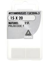 Afst.bus 15x20x6.3 naturel 2st - Deltafix