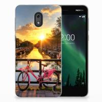 Nokia 2 | Silliconen Back Cover | Amsterdamse Grachten