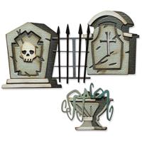 Sizzix • tim holtz thinlits die set graveyard colorize