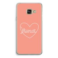 Friends heart: Samsung Galaxy A3 (2016) Transparant Hoesje - thumbnail