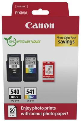 Canon inktcartridge PG-540 + CL-541, 180 pagina&apos;s, OEM 5225B013, 4 kleuren