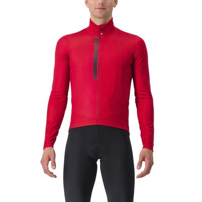 Castelli Entrata Thermal fietsshirt lange mouw rood/zwart heren XXL