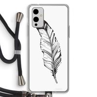 Pluim: OnePlus 9 Transparant Hoesje met koord