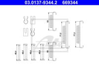 Toebehoren, parkeerremschoen ATE, u.a. für Iveco