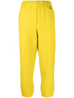 Alysi pantalon rayé à taille haute - Jaune