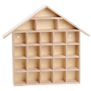 Houten letterbak huis Speelset