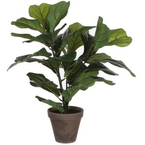 Groene ficus Lyrata kunstplant 45 cm voor binnen   -